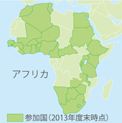 Participating countries in Africa