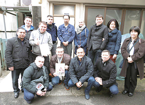 Training participants from Uzbekistan who visited Yasuhisa Kouki.