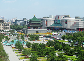 Thanks to the effects of the rain that fell on the third day since our arrival in Xian, we were able to see the beautiful sky of Xian.