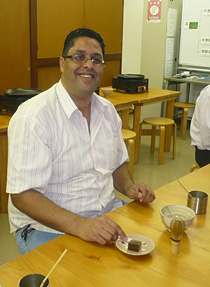 Mr.Iyad during his seminar in Japan.