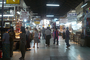 A market in Myanmar, which is brimming with energy.