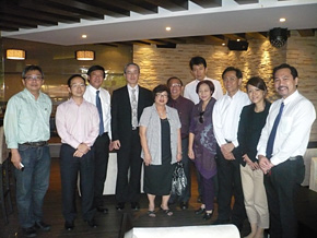 Members of the PREX Singapore Alumni Association. This was a gathering of business leaders who help support the country of Singapore. The attendees exchanged information on issues concerning new businesses and links with PREX.