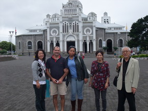 From left, Mr. Igarashi, interpreter, Jonny, former seminar participant, and his wife, Paygee, who took care of us in Costa Rica, Kitamura from PREX, and Professor Murata.