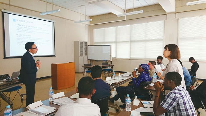 Participants listening to the lecture