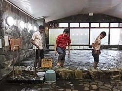 上勝町の温泉を体験。